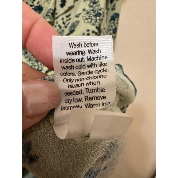 Sonoma Womans Floral Ruffle Top Size XL Bloomcore Peasant Boho Resort Beachy - Picture 4 of 12